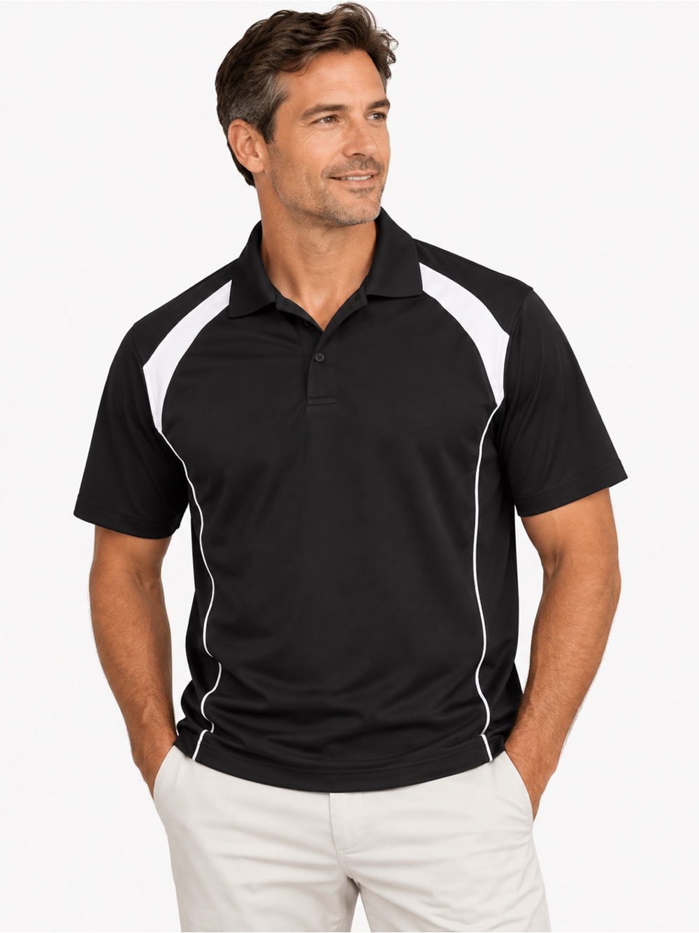 Dockers Golf Men's Black Polo